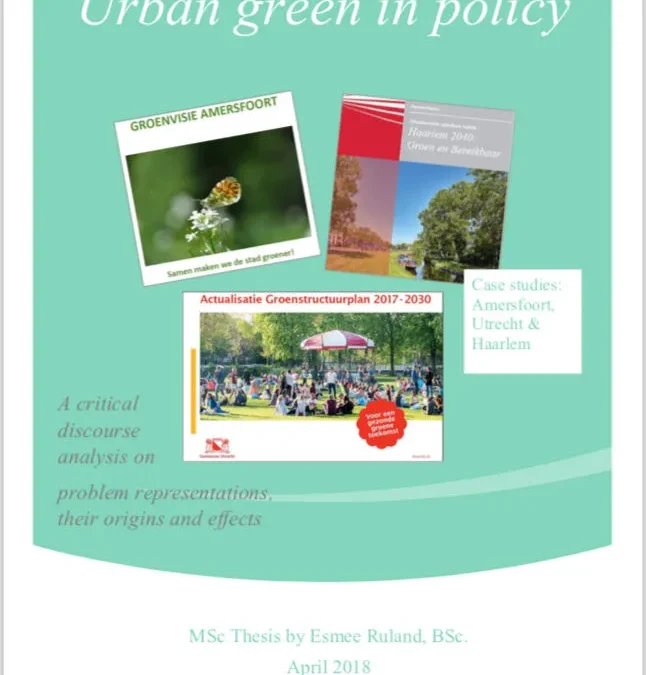 Urban green in policy